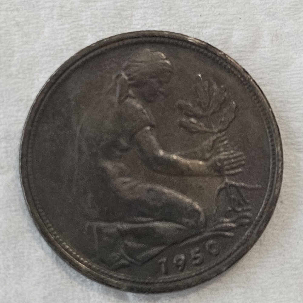 German 50 Pfennig Coin